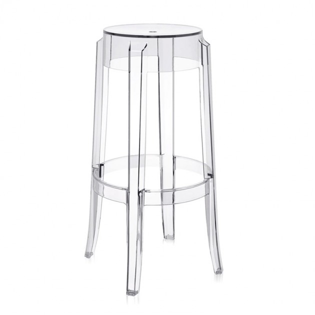 taburete alto Charles Ghost Kartell cristal