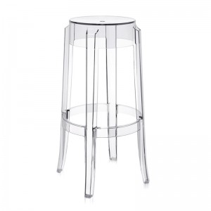 taburete alto Charles Ghost Kartell cristal