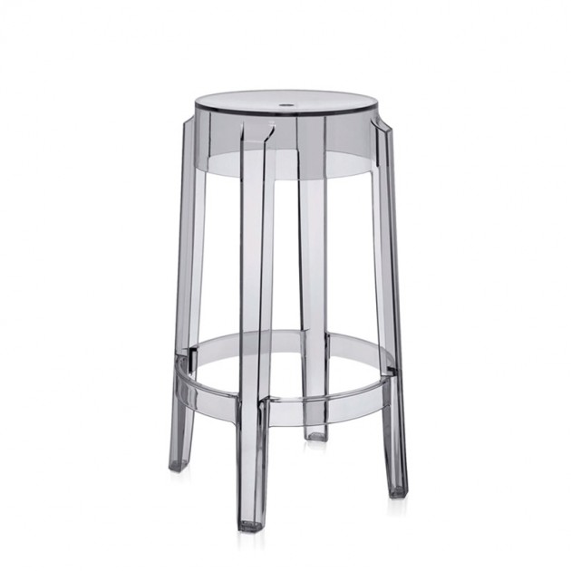 taburete mediano Charles Ghost Kartell ahumado