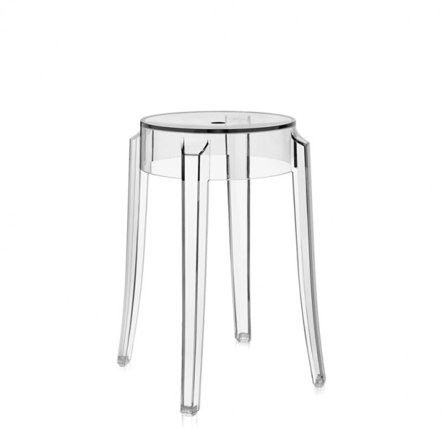 taburete bajo Charles Ghost Kartell cristal