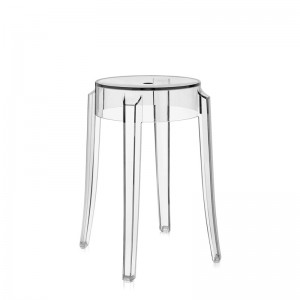 taburete bajo Charles Ghost Kartell cristal