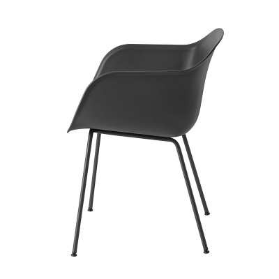 Silla fiber armchair tube de muuto - black