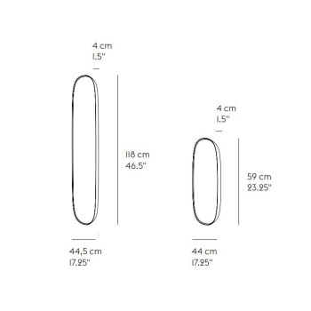Medidas espejo Framed Mirror Large de Muuto en Moises Showroom Medidas espejo Framed Mirror Large de Muuto en Moises Showroom