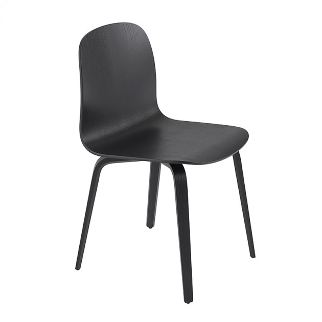 Silla Visu chair base madera color negro de Muuto en Moises Showroom