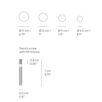 Medidas percheros Dots de Muuto en Moises Showroom Medidas percheros Dots de Muuto en Moises Showroom