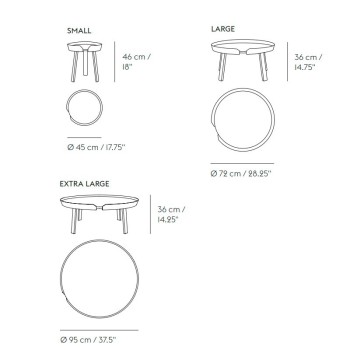 Medidas Around Coffee Table de Muuto en Moises Showroom Medidas Around Coffee Table de Muuto en Moises Showroom