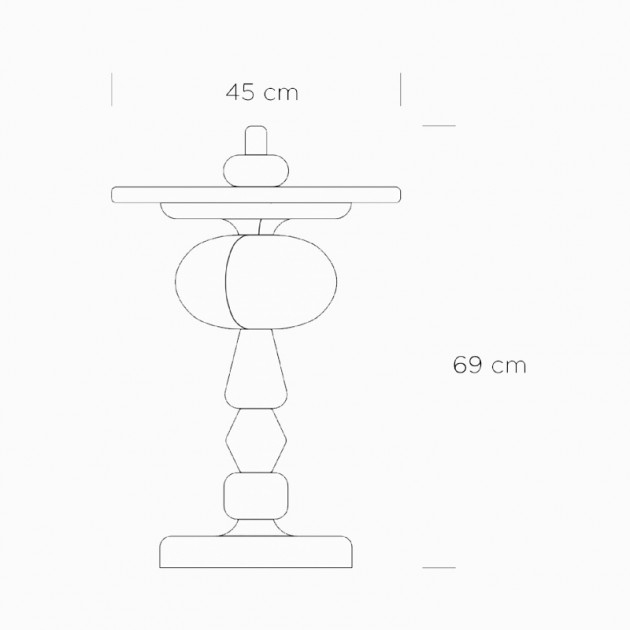 Medidas Shuffle table de &tradition color Spectrum