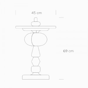 Medidas Shuffle table de &tradition color Spectrum