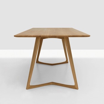 Mesa de comedor Twist Rectangular de Zeitraum Mesa de comedor Twist Rectangular de Zeitraum
