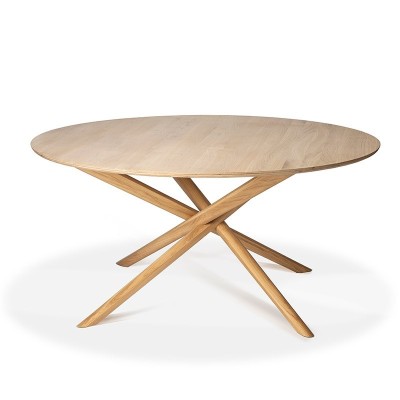 mesa de comedor Mikado redonda Ethnicraft mesa de comedor Mikado redonda Ethnicraft