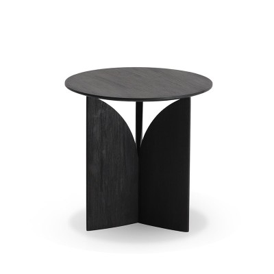 mesa auxiliar Fin en teca negra Ethnicraft mesa auxiliar Fin en teca negra Ethnicraft