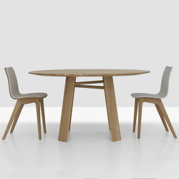 ambiente mesa de comedor Bondt round Zeitraum roble ambiente mesa de comedor Bondt round Zeitraum roble