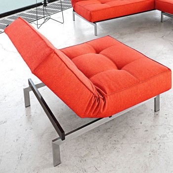 Fauteuil splitback avec pieds en métal Innovation Fauteuil splitback avec pieds en métal Innovation