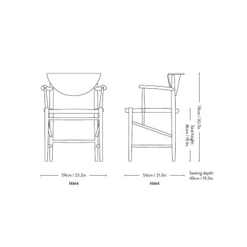 medidas silla Drawn HM4 medidas silla Drawn HM4