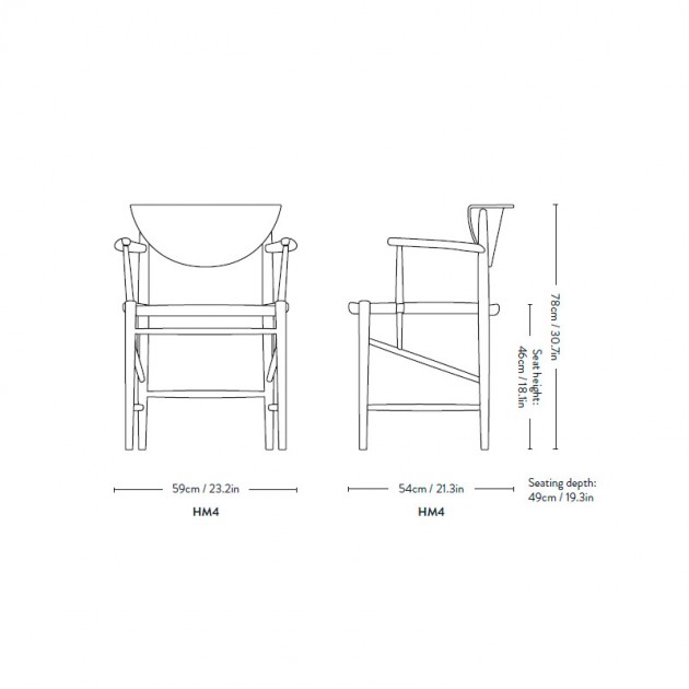 medidas silla Drawn HM4