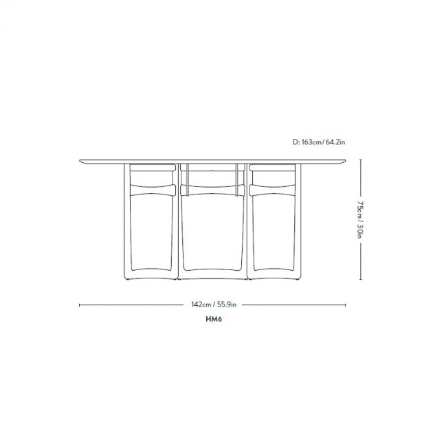 medidas mesa Drop Leaf HM6