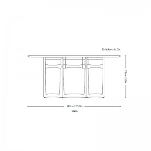 medidas mesa Drop Leaf HM6