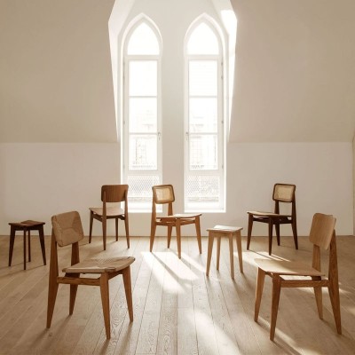 Silla C-Chair Dining Chair de Gubi sin tapizado en Moises Showroom