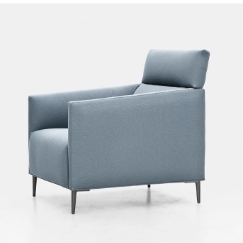 Grey armchair Joquer standard base Grey armchair Joquer standard base