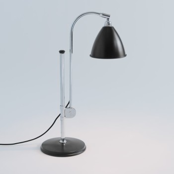 ambiente lámpara Bestlite BL1 cuerpo cromado pantalla negro mate Gubi ambiente lámpara Bestlite BL1 cuerpo cromado pantalla negro mate Gubi