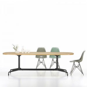 ambiente Mesa Eames Segmented de comedor roble pies y columna negro