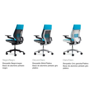 Silla Gesture sin recubrimiento trasero de Steelcase Silla Gesture sin recubrimiento trasero de Steelcase