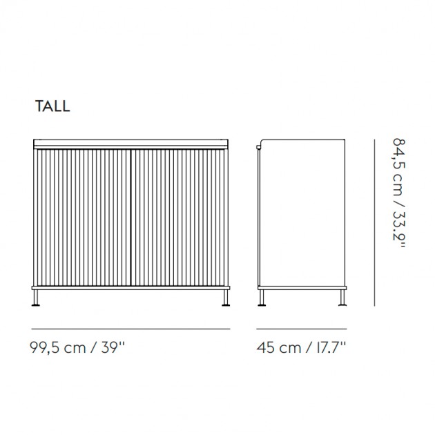 Aparador Enfold Sideboard Tall de Muuto en Moises Showroom