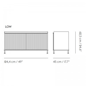 Medida Aparador Enfold Sideboard Low de Muuto en Moises Showroom