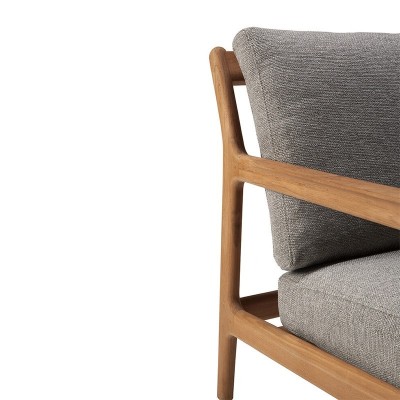 detalle marco teca respaldo sillón Jack Ethnicraft detalle marco teca respaldo sillón Jack Ethnicraft