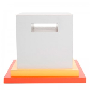 Mesa auxiliar Cream Memphis Milano Ettore Sottsass.