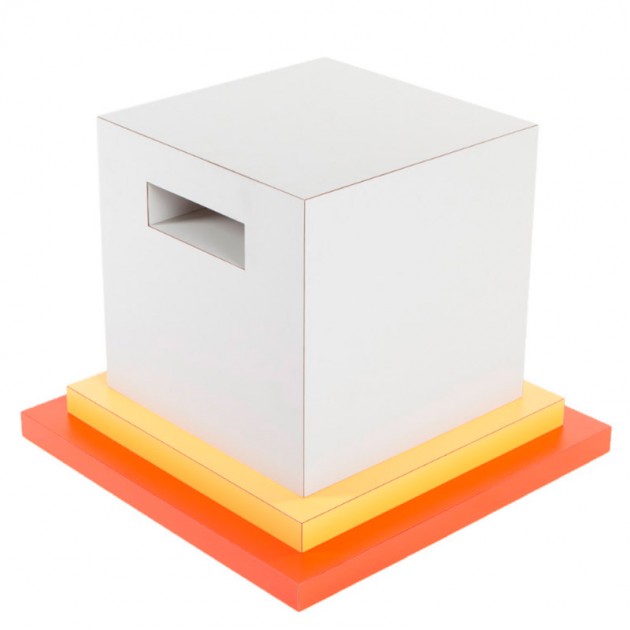 Mesita Cream Memphis Milano Ettore Sottsass.