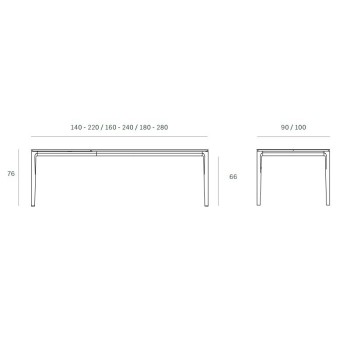 Mesa extensible Bok Roble Ethnicraft