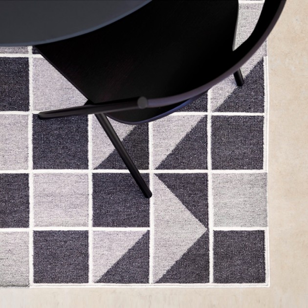 Alfombra Kilim Modica Grey de Gan Rugs en Moises Showroom