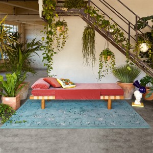 Ambiente alfombra Dreams White Daisy de Gan Rugs en Moises Showroom