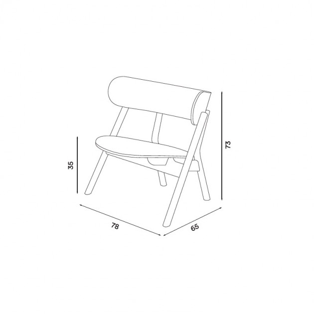 medidas butaca Oaki Northern