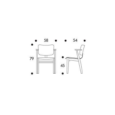 medidas Silla Domus Artek medidas Silla Domus Artek
