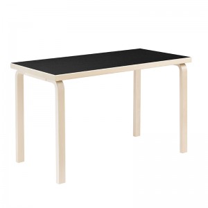 escritorio Aalto Rectangular Artek linoleo negro