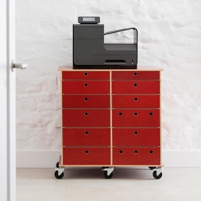 cajonera doble roja Lader Moormann cajonera doble roja Lader Moormann