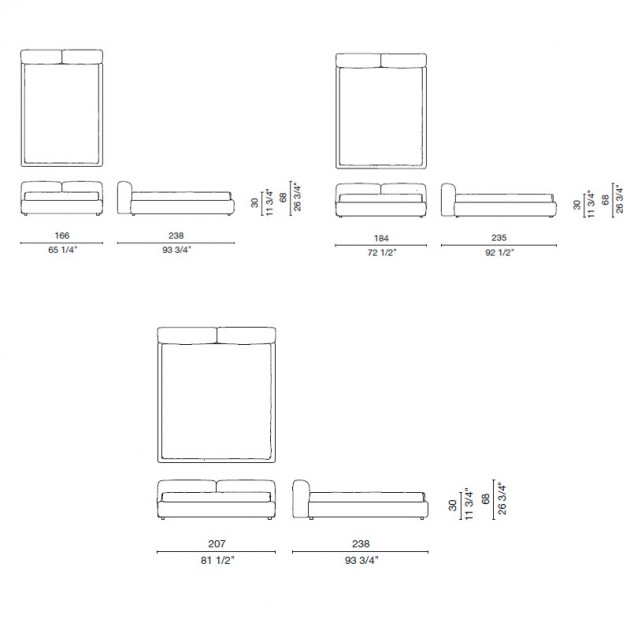 medidas cama Superoblong Cappellini