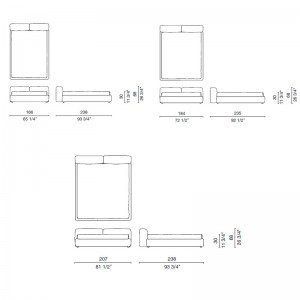 medidas cama Superoblong Cappellini