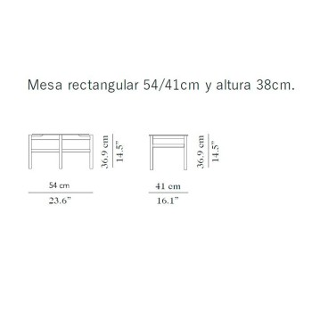 medidas mesa auxiliar rectangular BUD Perobell medidas mesa auxiliar rectangular BUD Perobell