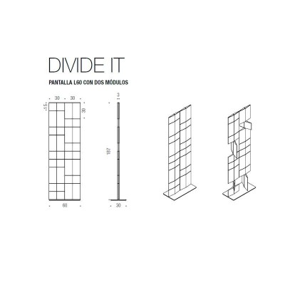 Medidas Divide It de MDF Italia en Moises Showroom