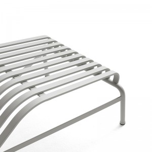 detalle acero Tumbona Palissade lounge chair HAY