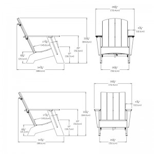 medidas Butaca Adirondack Loll Designs