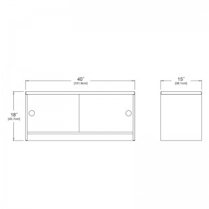 medida mueble Slider Credenza Loll designs