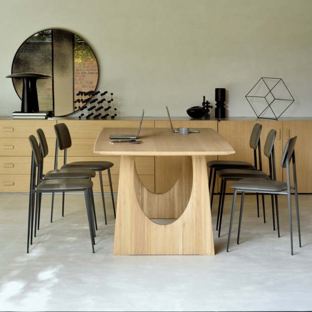 ambiente mesa de comedor Geometric Ethnicraft roble