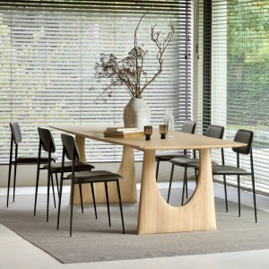 comedor con mesa Geometric Ethnicraft roble