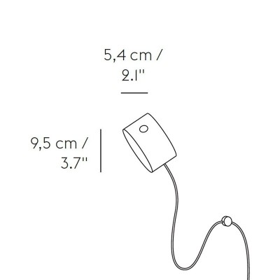 Medidas Lámpara Post Wall Lamp de Muuto en Moises Showroom Medidas Lámpara Post Wall Lamp de Muuto en Moises Showroom