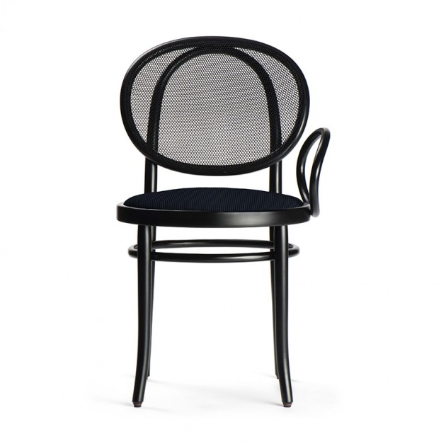 respaldo silla con brazo N.0 lacada negro Thonet Vienna