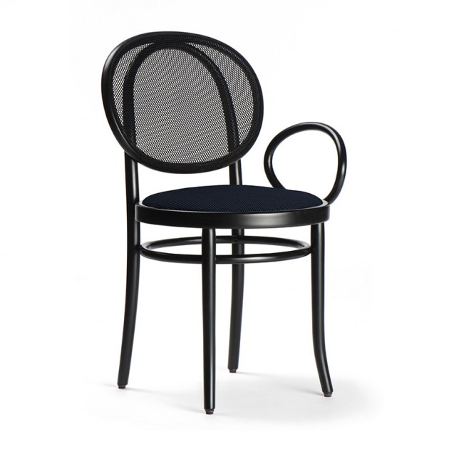 sillas con brazo N.0 lacada negro Thonet Vienna